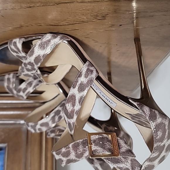 Jimmy Choo Lottie Glitter print leopard heels - Picture 2 of 5